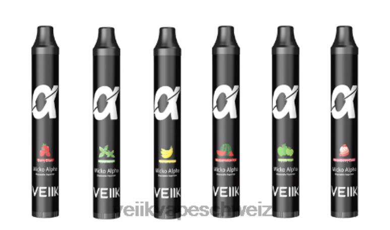 VEIIK Micko Alpha Einweg-Vaporizer, 600 Züge, 500 mAh 842VL58 - VEIIK vape Geneva mehrere Geschmacksrichtungen