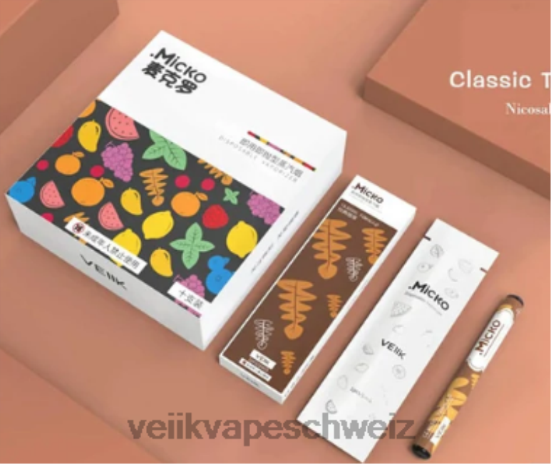 VEIIK Micko Einweg-Vaporizer, 400 Züge, 310 mAh, 10 Stück 842VL56 - VEIIK airo Schweiz mehrere Geschmacksrichtungen