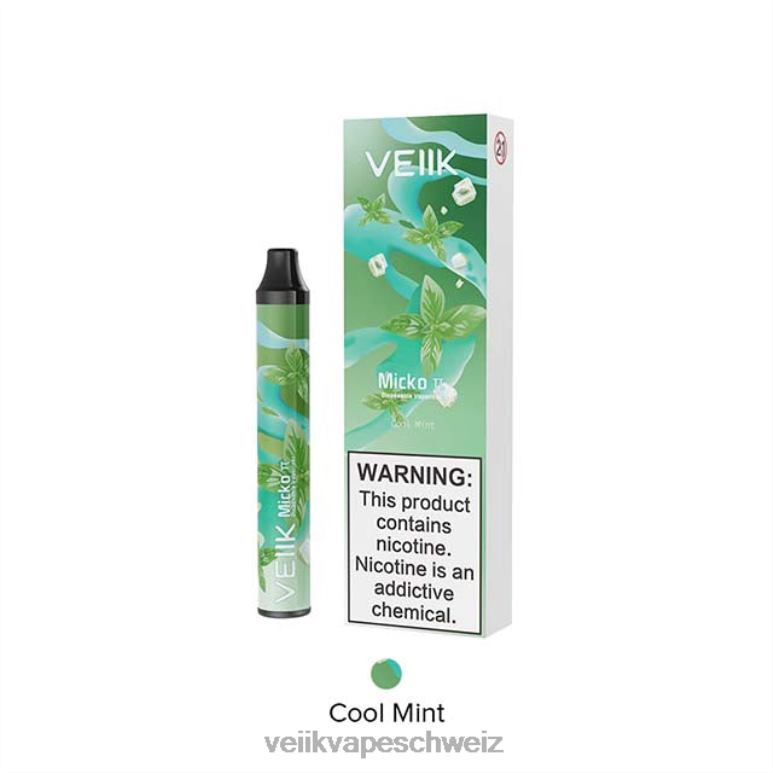 VEIIK Micko Pie Einweg-Vaporizer mit 600 Zügen 842VL22 - VEIIK airo pod Schweiz frische Minze