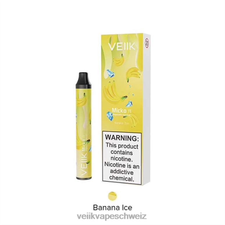 VEIIK Micko Pie Einweg-Vaporizer mit 600 Zügen 842VL25 - VEIIK vape review Bananeneis